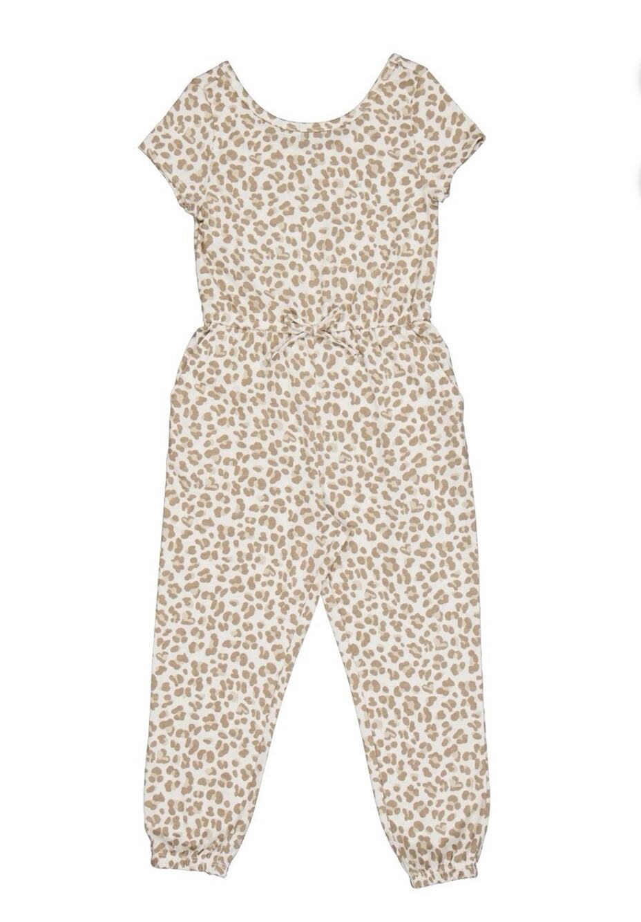 Girls Leopard Print Jumpsuit Wonder Nation NWT Size Large